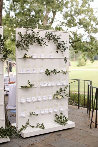 white & acrylic display wall