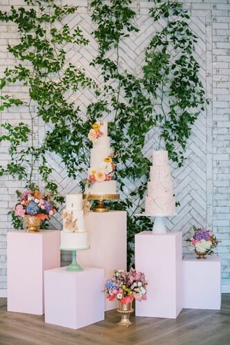 Paisley and Jade specialty rentals at a colorful Styled Shoot at The Bradford in Virginia