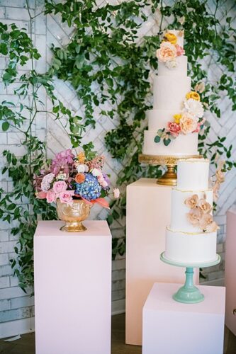 Paisley and Jade specialty rentals at a colorful Styled Shoot at The Bradford in Virginia