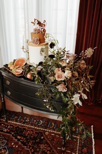 Paisley and Jade specialty rentals at this Rich & Moody Styled Shoot at Dover Hall with Wildly in