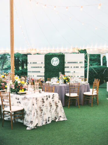 Paisley and Jade Specialty Events at this pastel keswick vineyards wedding