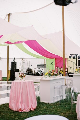 paisley and jade specialty event wedding rentals featuring colorful bar set ups