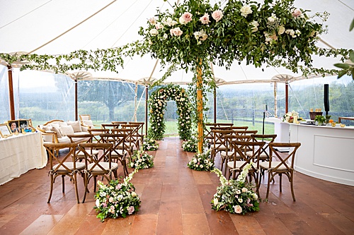 paisley and jade specialty event wedding rentals at tented virginia wedding