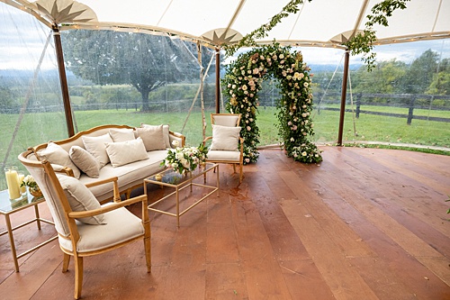paisley and jade specialty event wedding rentals at tented virginia wedding