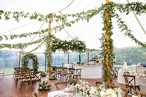 paisley and jade specialty event wedding rentals at tented virginia wedding