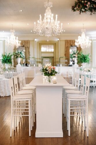 paisley and jade specialty event wedding rentals at farmington country club venue