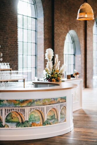 paisley and jade specialty event rentals at foundry tredegaar wedding