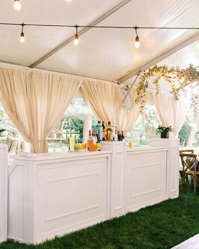 paisley and jade specialty rentals at neutral tented virginia wedding