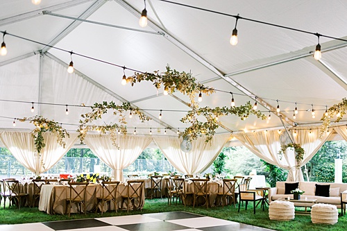 paisley and jade specialty rentals at neutral tented virginia wedding