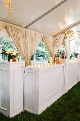paisley and jade specialty rentals at neutral tented virginia wedding