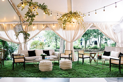 paisley and jade specialty rentals at neutral tented virginia wedding