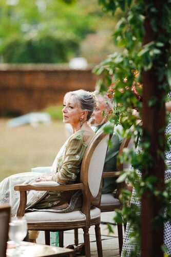 paisley and jade specialty rentals at this outdoor branch museum wedding ceremony