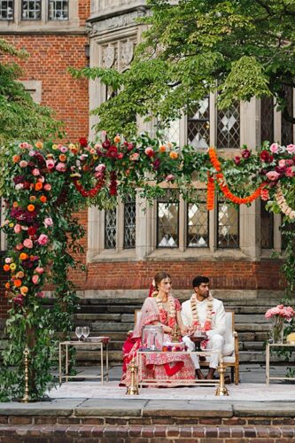 paisley and jade specialty rentals at this outdoor branch museum wedding reception