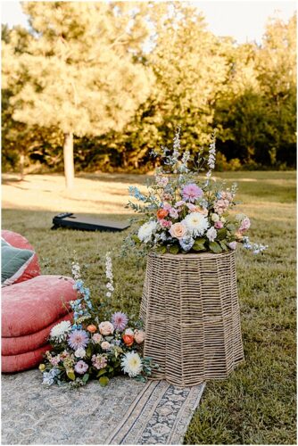 paisley and jade specialty rentals for colorful virginia wedding