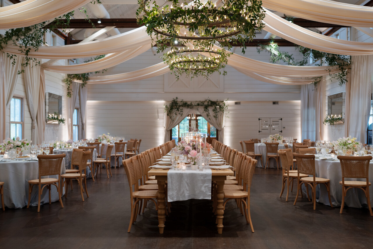 wedding with the Classic Carved Dining Table from Paisley and Jade