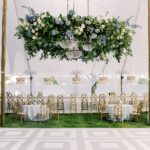 Coastal Inspired Tented Wedding Reception