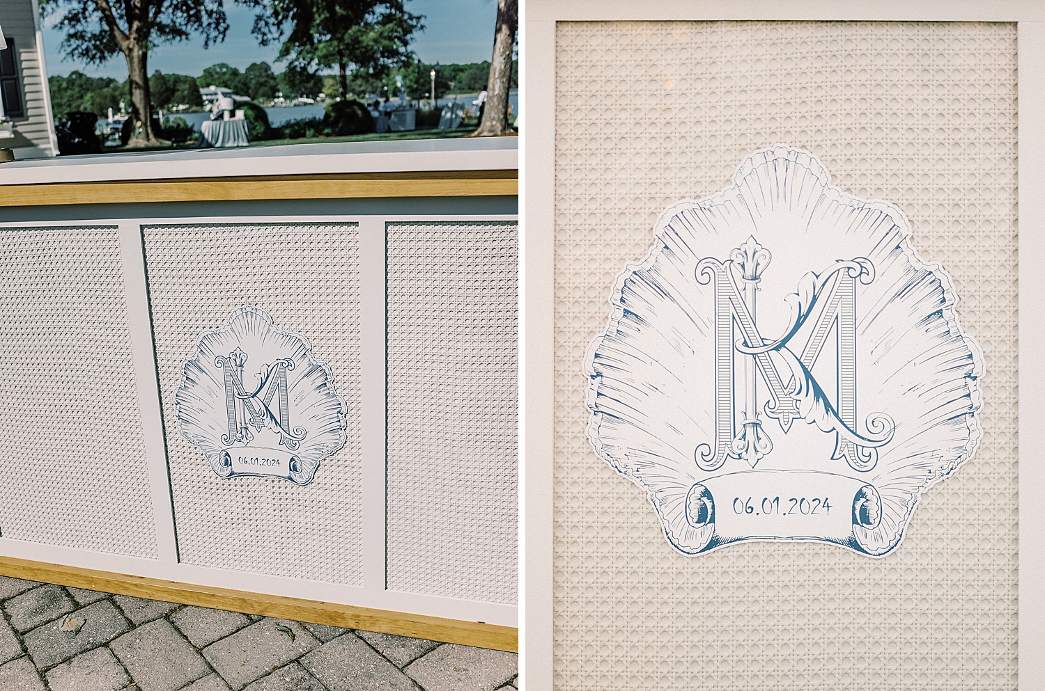 custom monogram bar