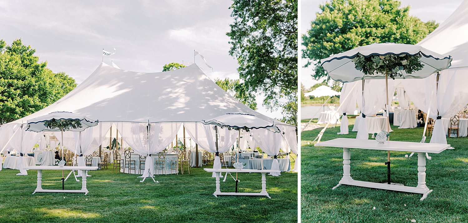 tented wedding reception
