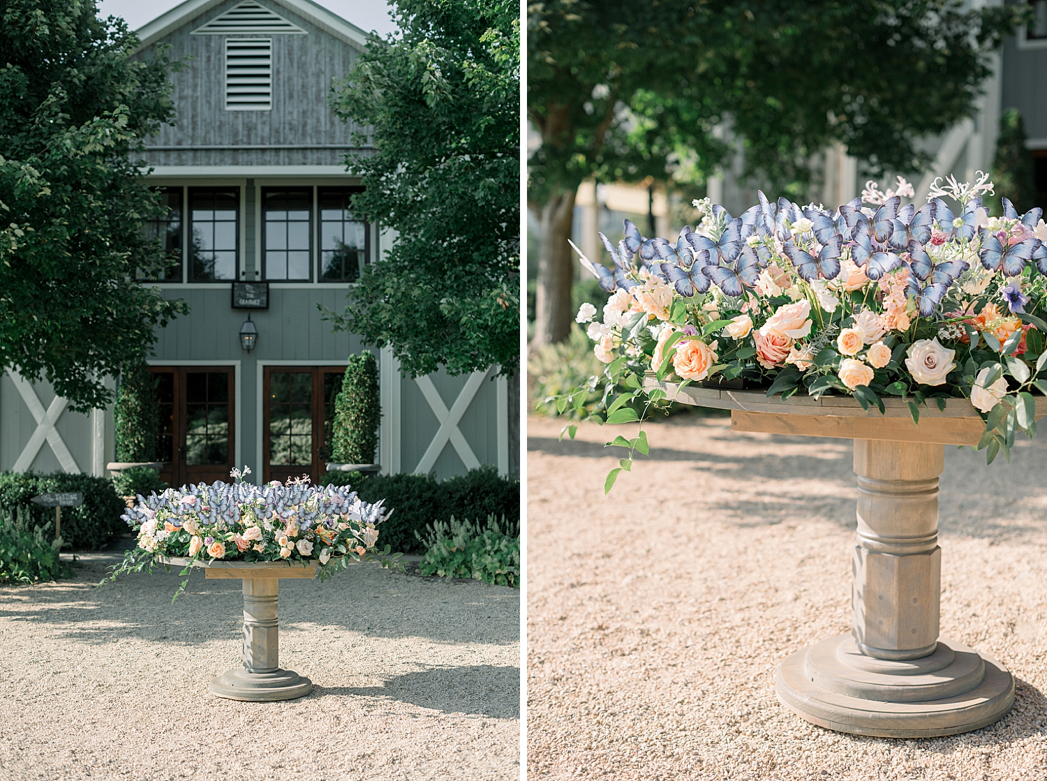 welcome floral table