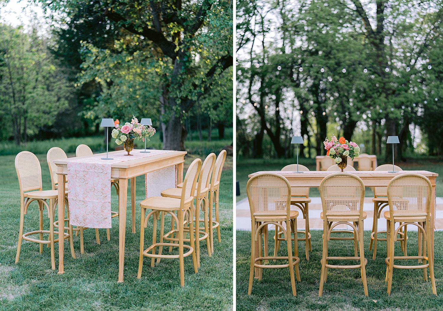 dining setups for events