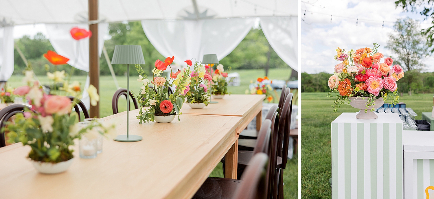 bright wedding flowers