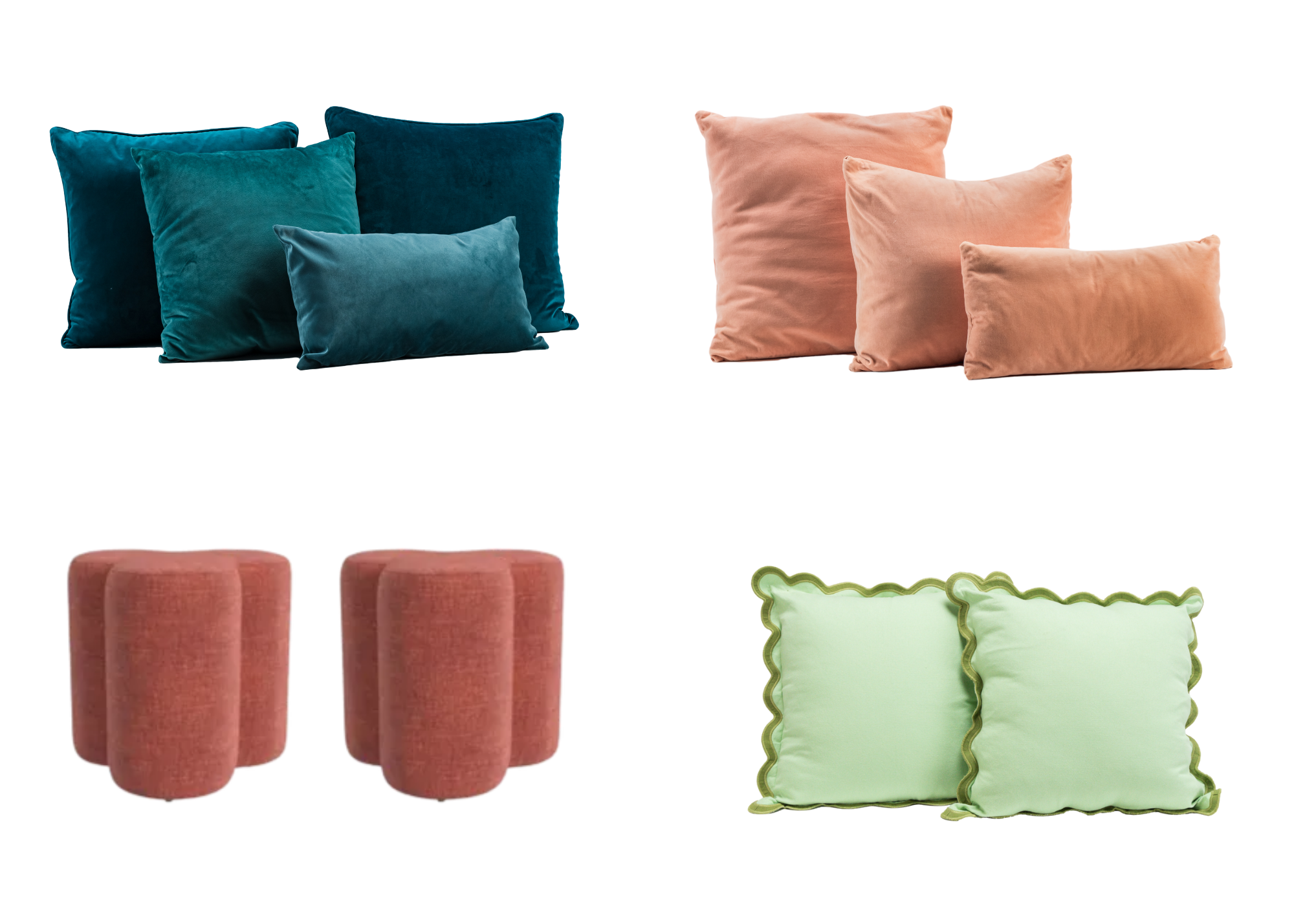 Rental Collection - Pillows & Poufs