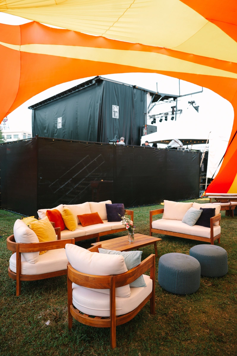 Iron Blossom Music Festival Lounge