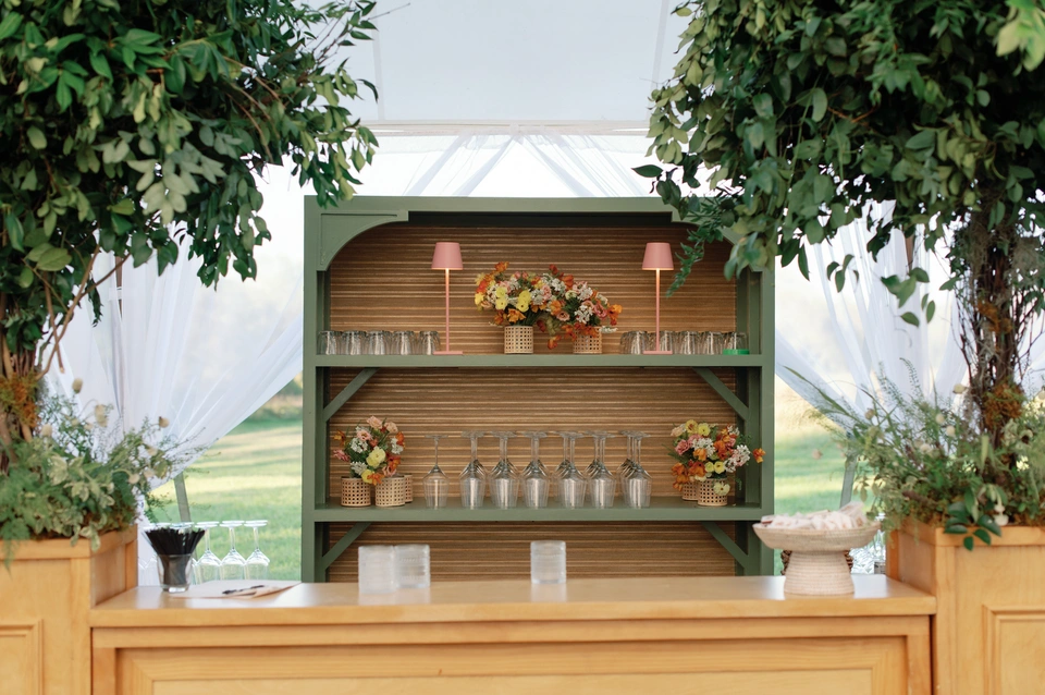 artichoke green shelving