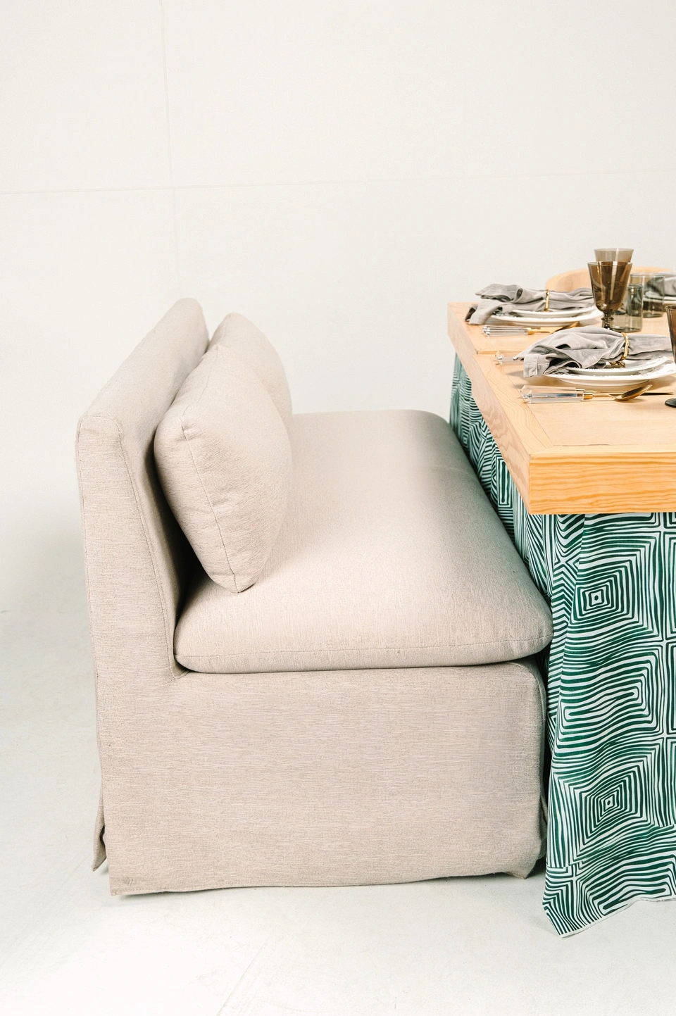 double wood table topper
