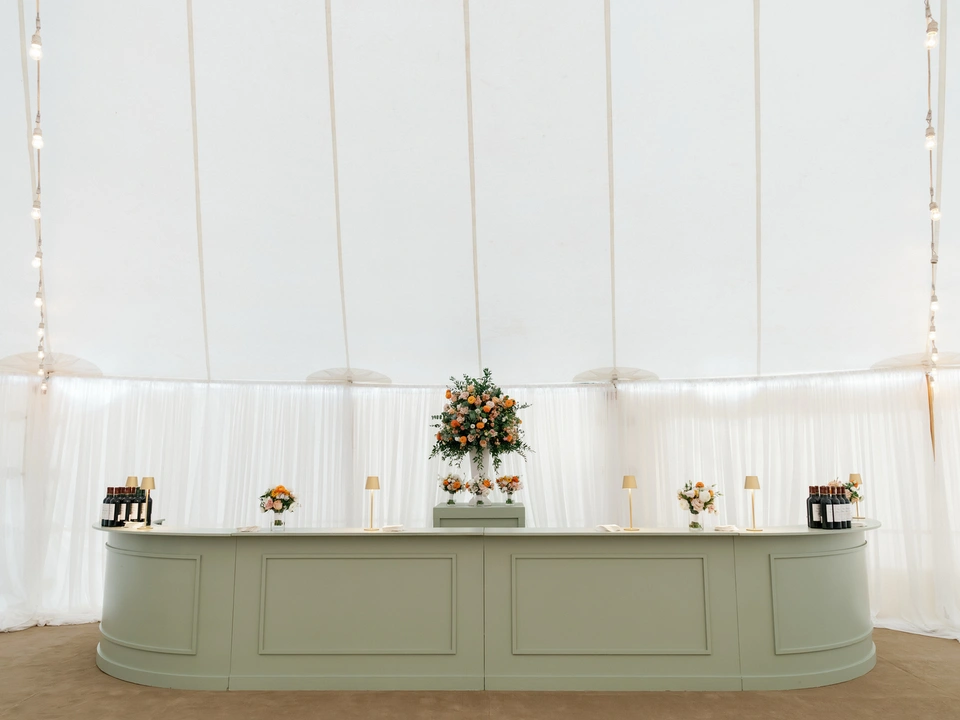 sage green bar