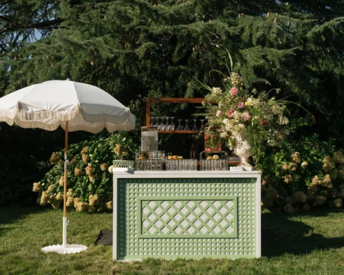 sage green lattice