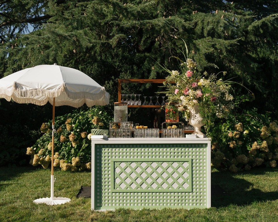 sage green lattice